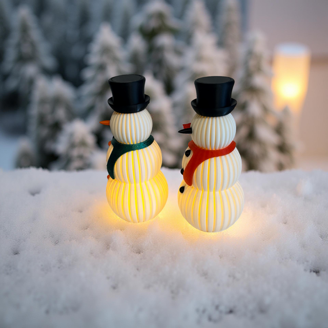 Small Snowmen Tealight Holders