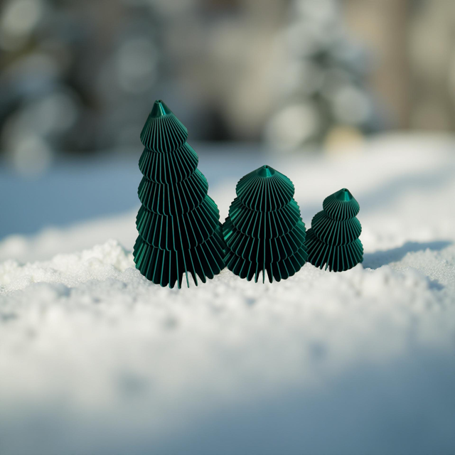 Trio of Christmas Trees