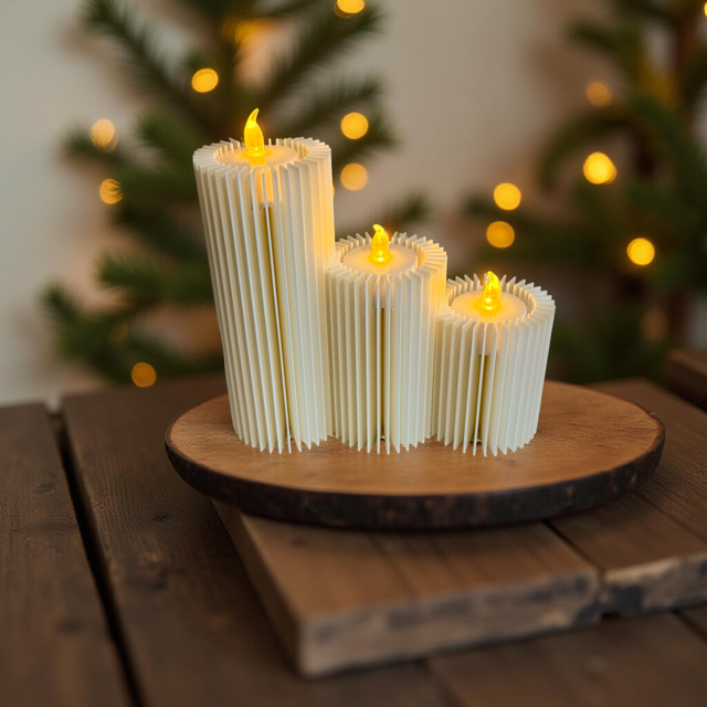 Trio of Interlocking Tealight Holders