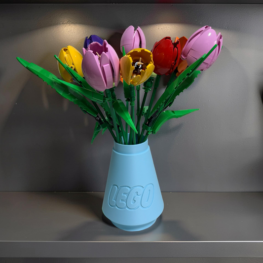 Lego Inspired Cone Vase – Perfect for LEGO® Botanicals Displays 10280