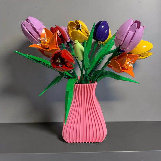 Vase For Lego Flowers Bouquet, Roses 10280 10374 & All Botanicals Collections