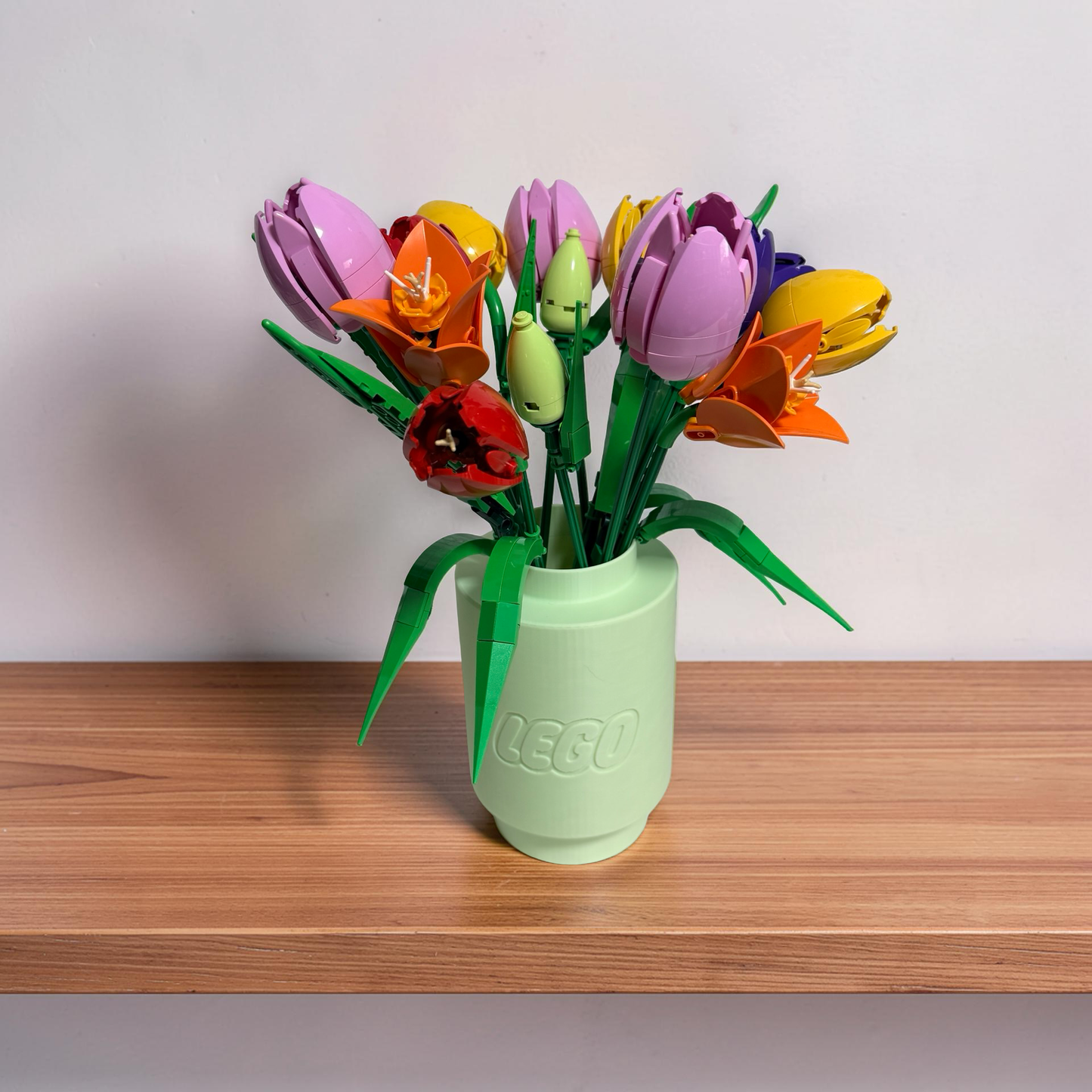 Lego Inspired Cylinder Vase – Perfect for LEGO® Botanicals Displays 10280