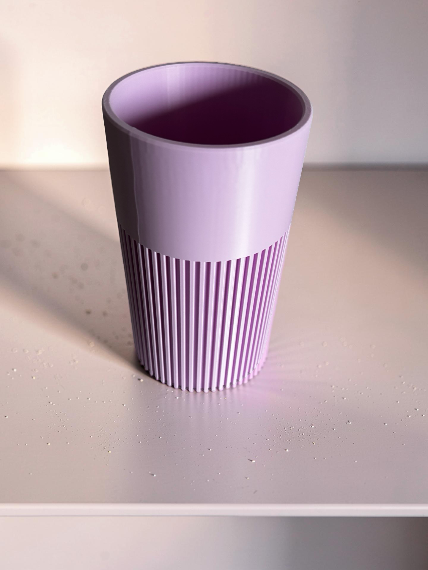 Vase for LEGO Bouquets, Botanicals & Flowers Sets 10313 | Modern Ribbed Vase