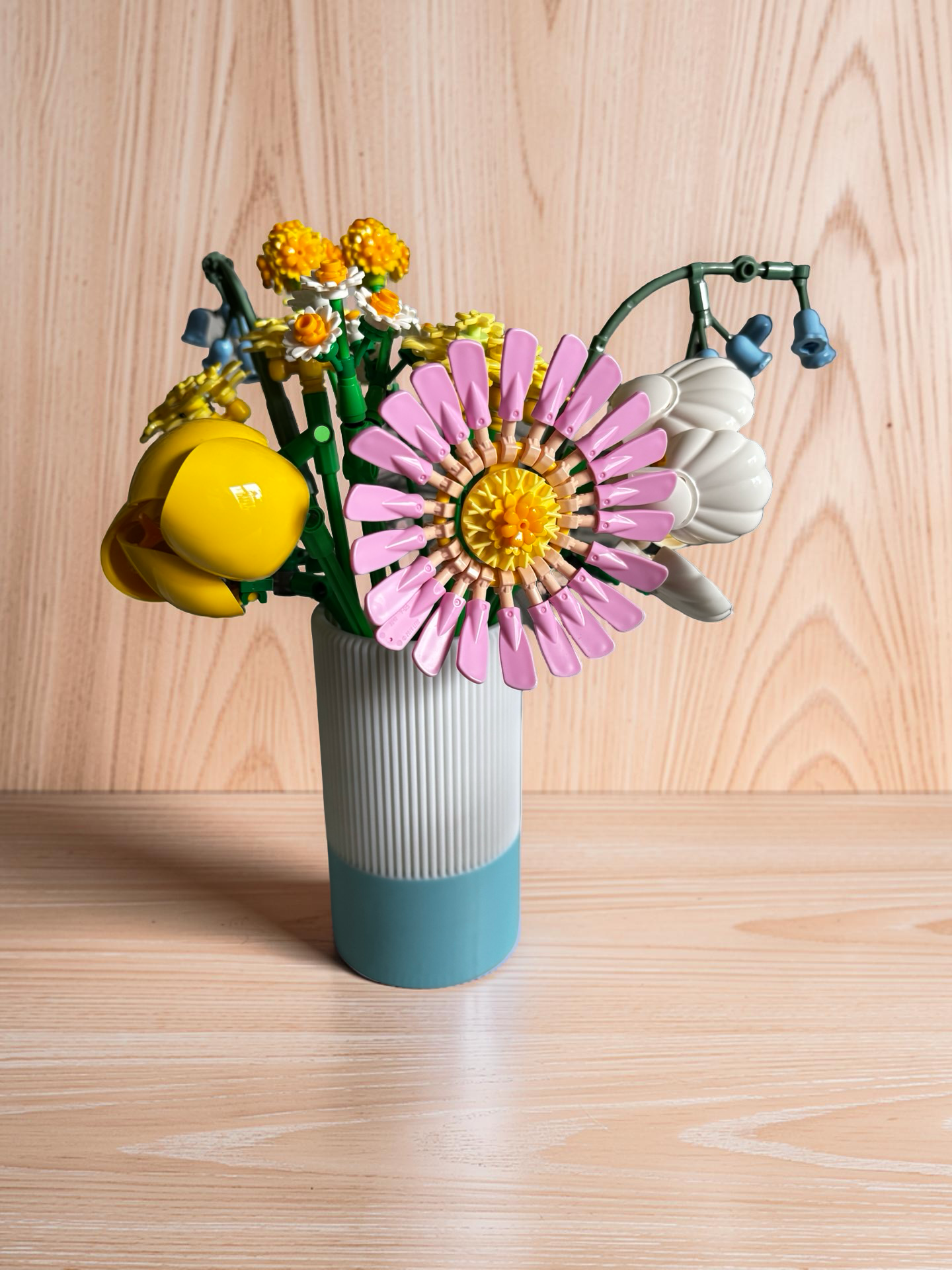 Vase for LEGO Petite Sunny Bouquet Set 10347– 12cm Vase – Custom Colour Base