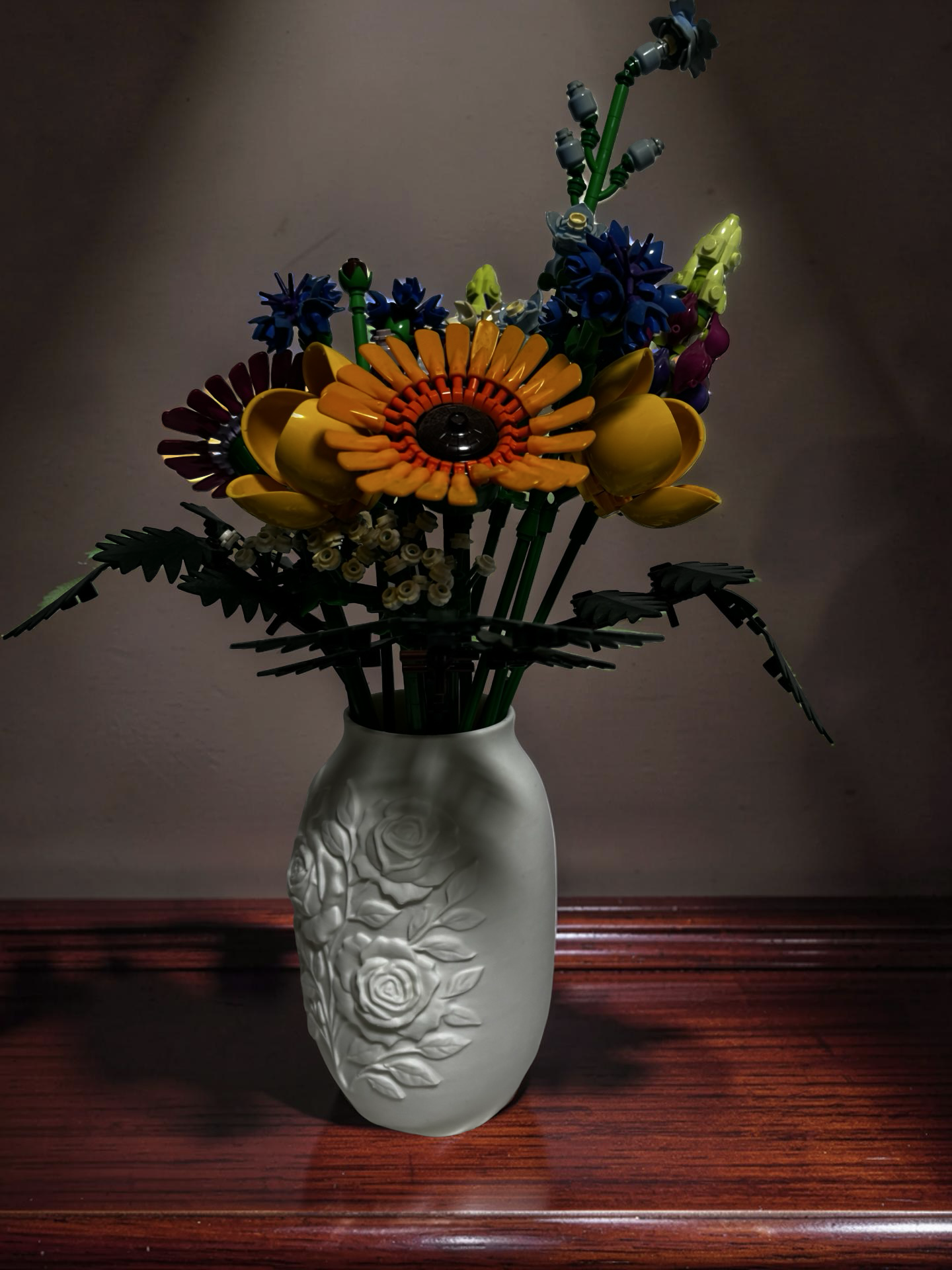 Rose Vase For Lego Flowers Bouquet, Roses 10280 10374 All Botanicals Collections