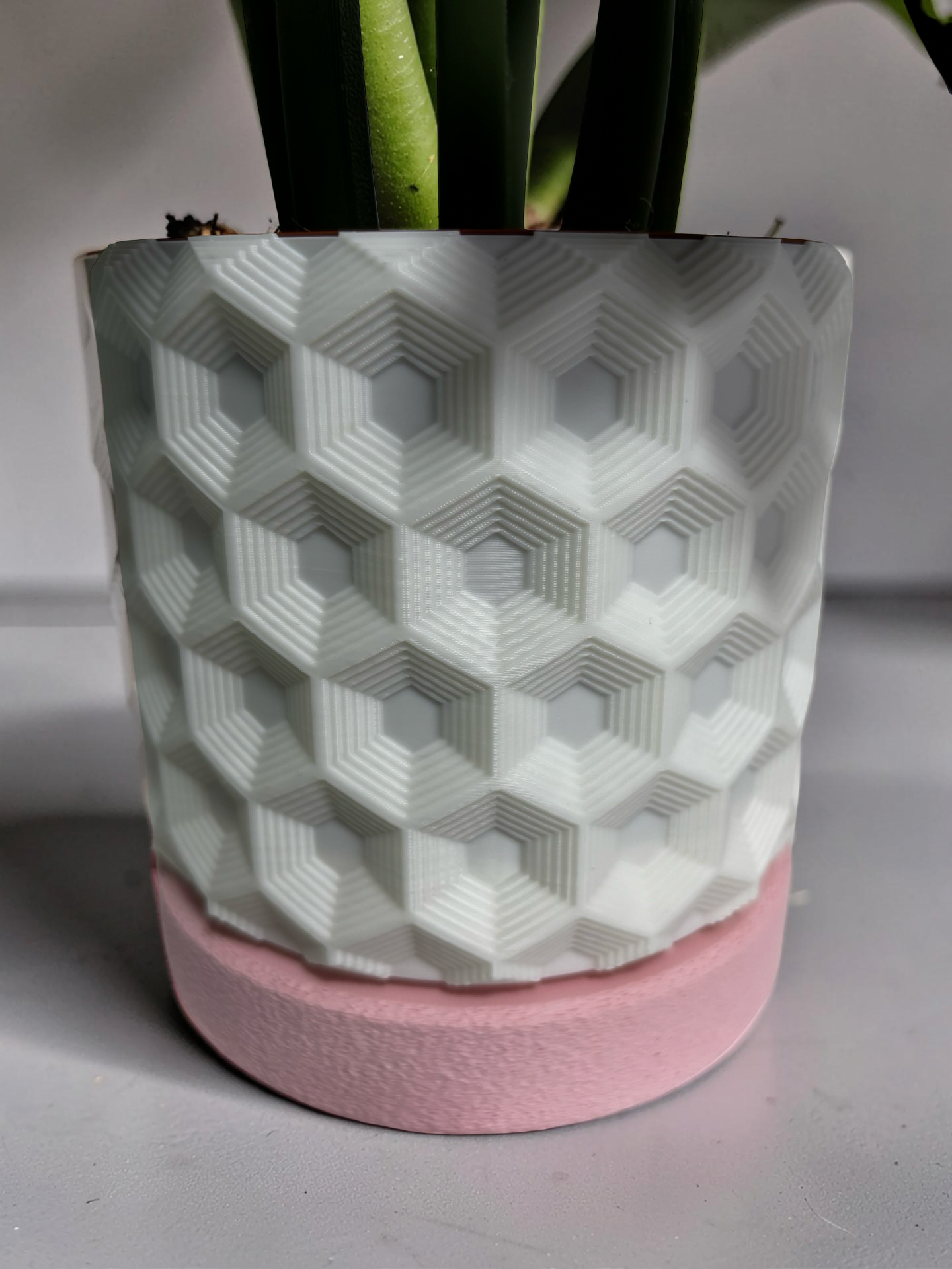 Flower Pink Coaster Set with Magnetic Holder | 6 Flower Coasters | Modern decor