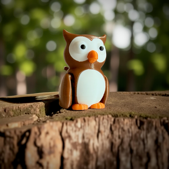 Fleximals Cute Flexi 3D Printed Animal Buddies- Keychains