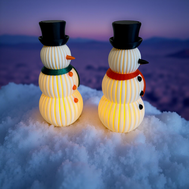 Small Snowmen Tealight Holders