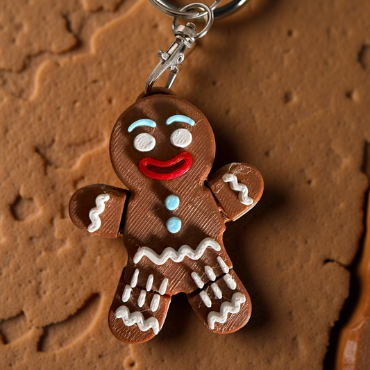 Gingerbread Man Keychain