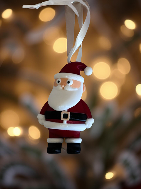 Santa Keychain/Fidget/Christmas Tree Decoration