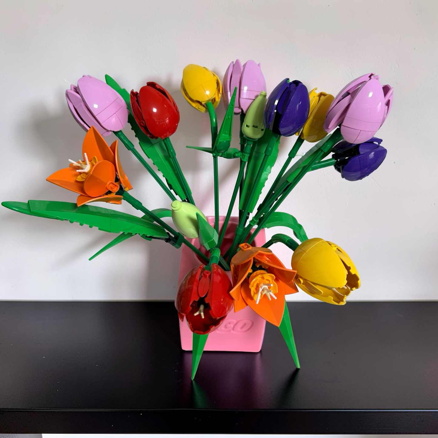 Lego Inspired Square Vase – Perfect for LEGO® Botanicals Displays 10280