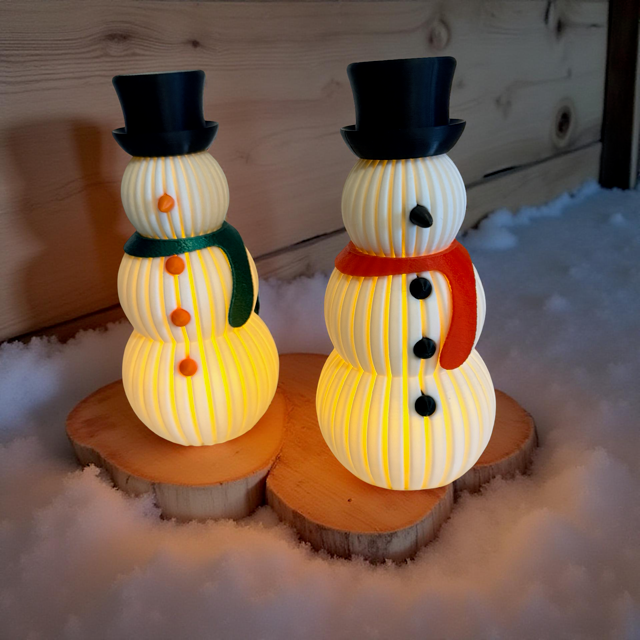 Small Snowmen Tealight Holders