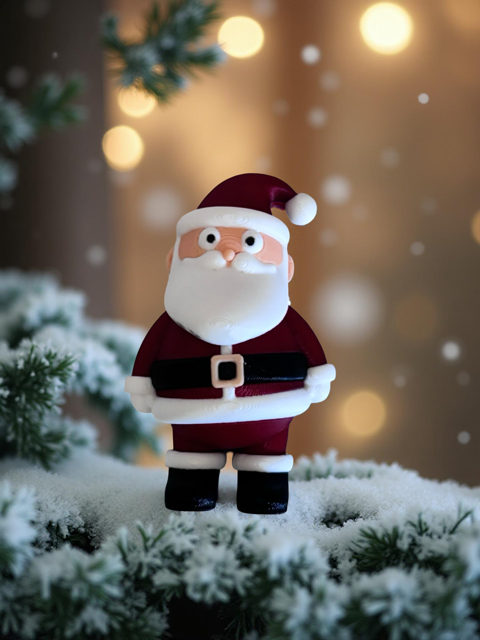 Santa Keychain/Fidget/Christmas Tree Decoration