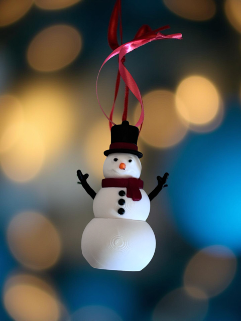 Snowman Keychain/Fidget/Christmas Tree Decoration