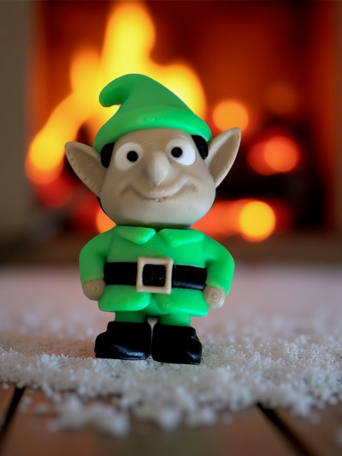 Green Elf Keychain/Fidget/Christmas Tree Decoration