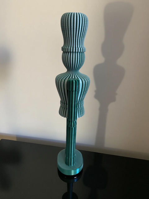 Green & White Nutcracker - Ribbed Design