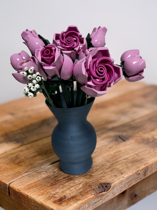 Vase For Lego Flowers Bouquet, Roses 10280 10374 & All Botanicals Collections