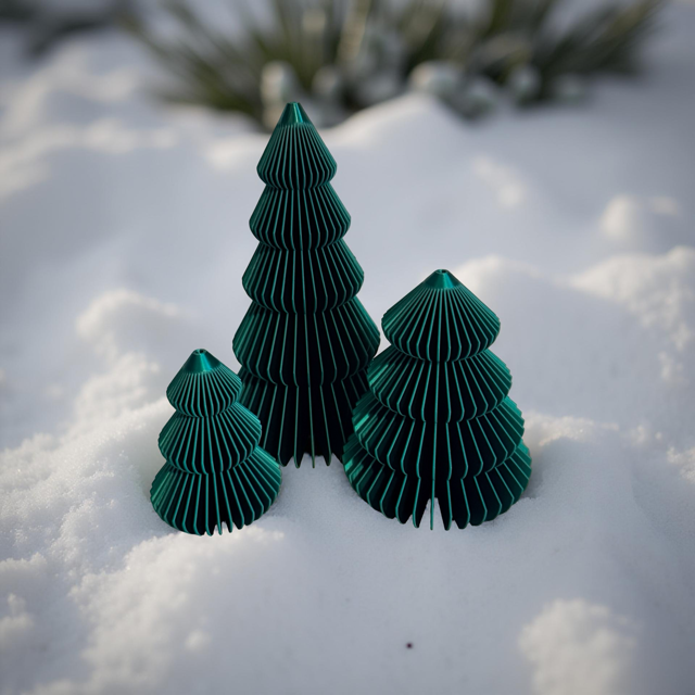 Trio of Christmas Trees