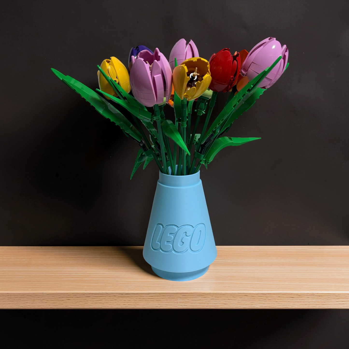 Lego Inspired Cone Vase – Perfect for LEGO® Botanicals Displays 10280