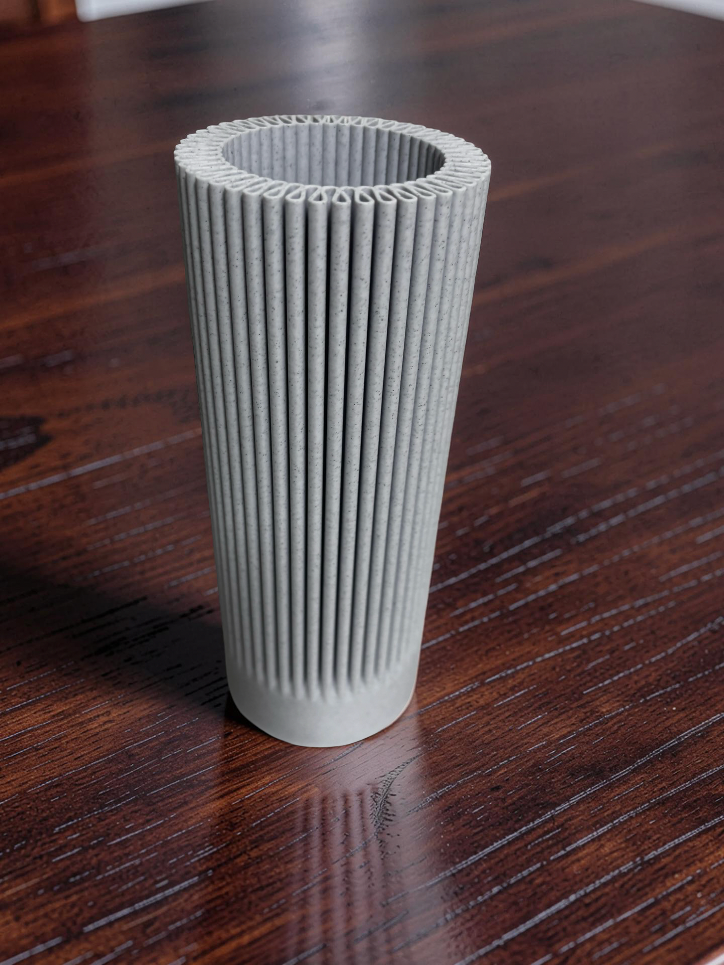 Vase for LEGO Sunflowers Bouquet 11502 | Modern Ribbed Vase | 18cm Tall