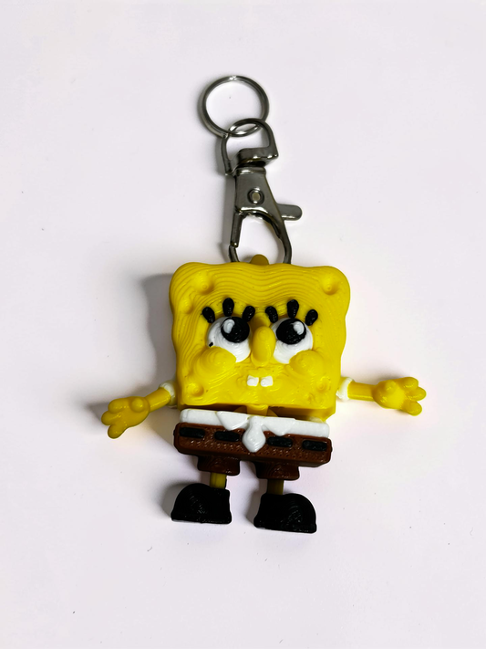 SpongeBob & Patrick Keychain / Fidget Toy Set – PLA – Cute Cartoon Design