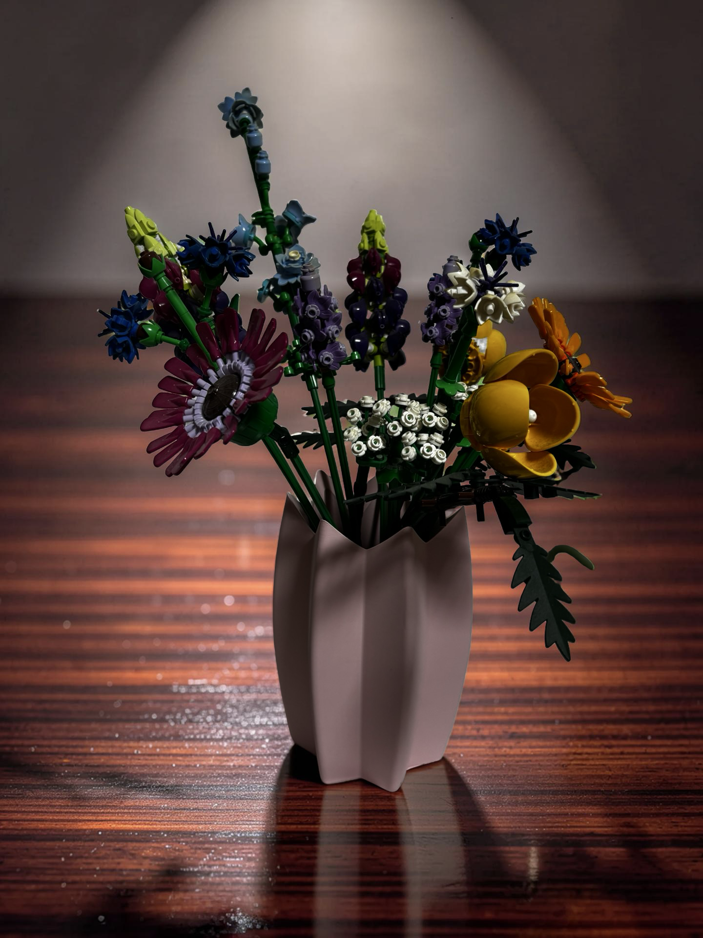 Vase For Lego Flowers,Bouquets, Botanicals tulips, Pink Roses, Red Roses 40461