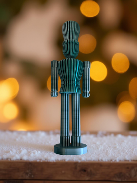 Green & White Nutcracker - Ribbed Design