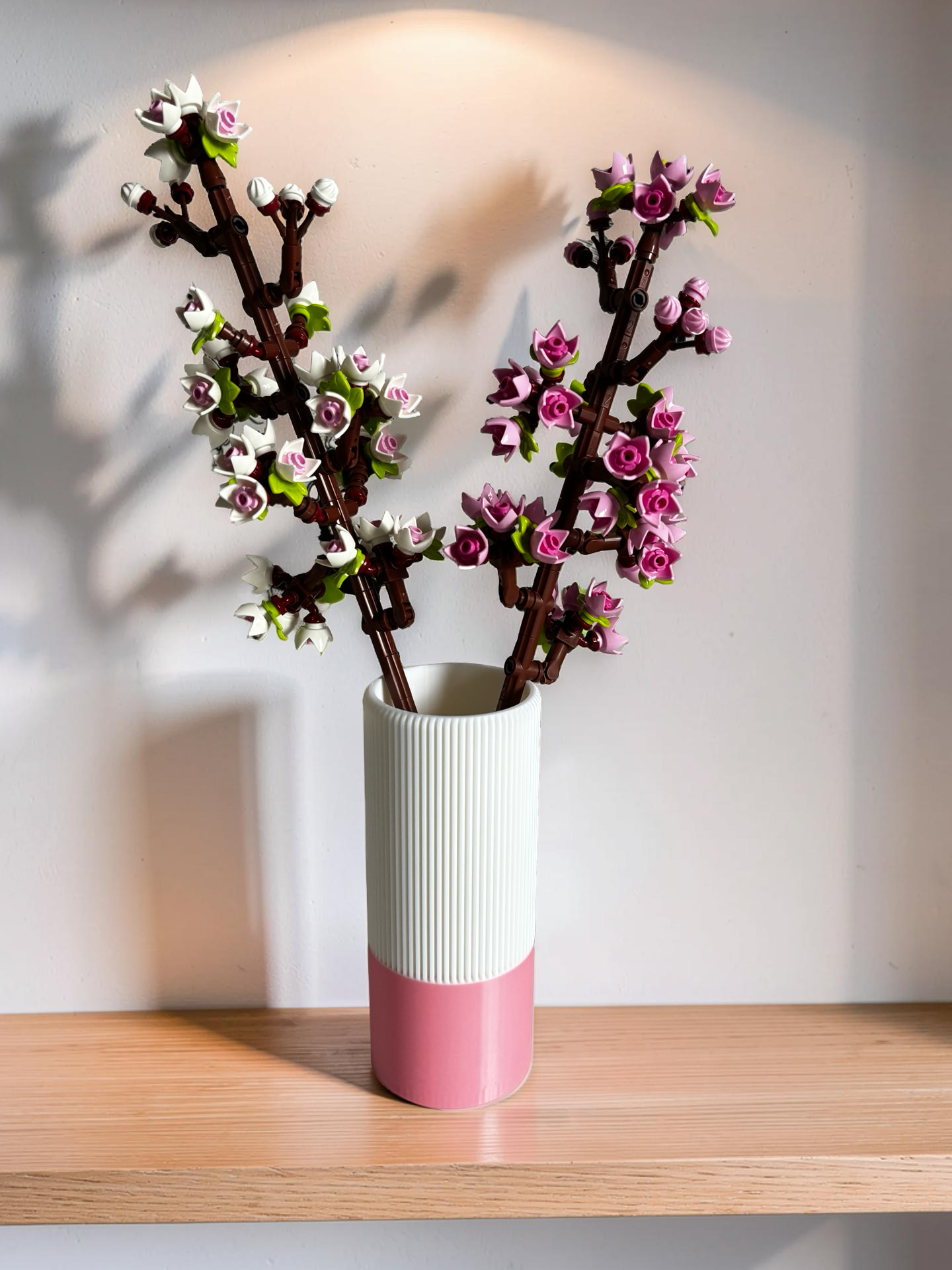 Vase for LEGO Cherry Blossoms Set 40725– 14.5cm Vase – Custom Colour Base