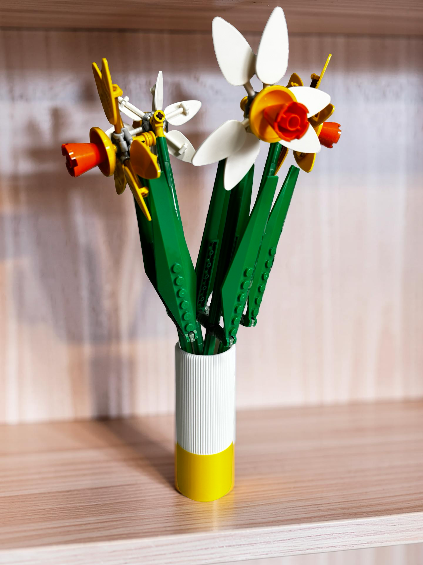 Vases For All LEGO Flowers Sets, Botanicals & Roses In A Modern Ribbed Design