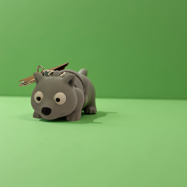 Fleximals Cute Flexi 3D Printed Animal Buddies- Keychains