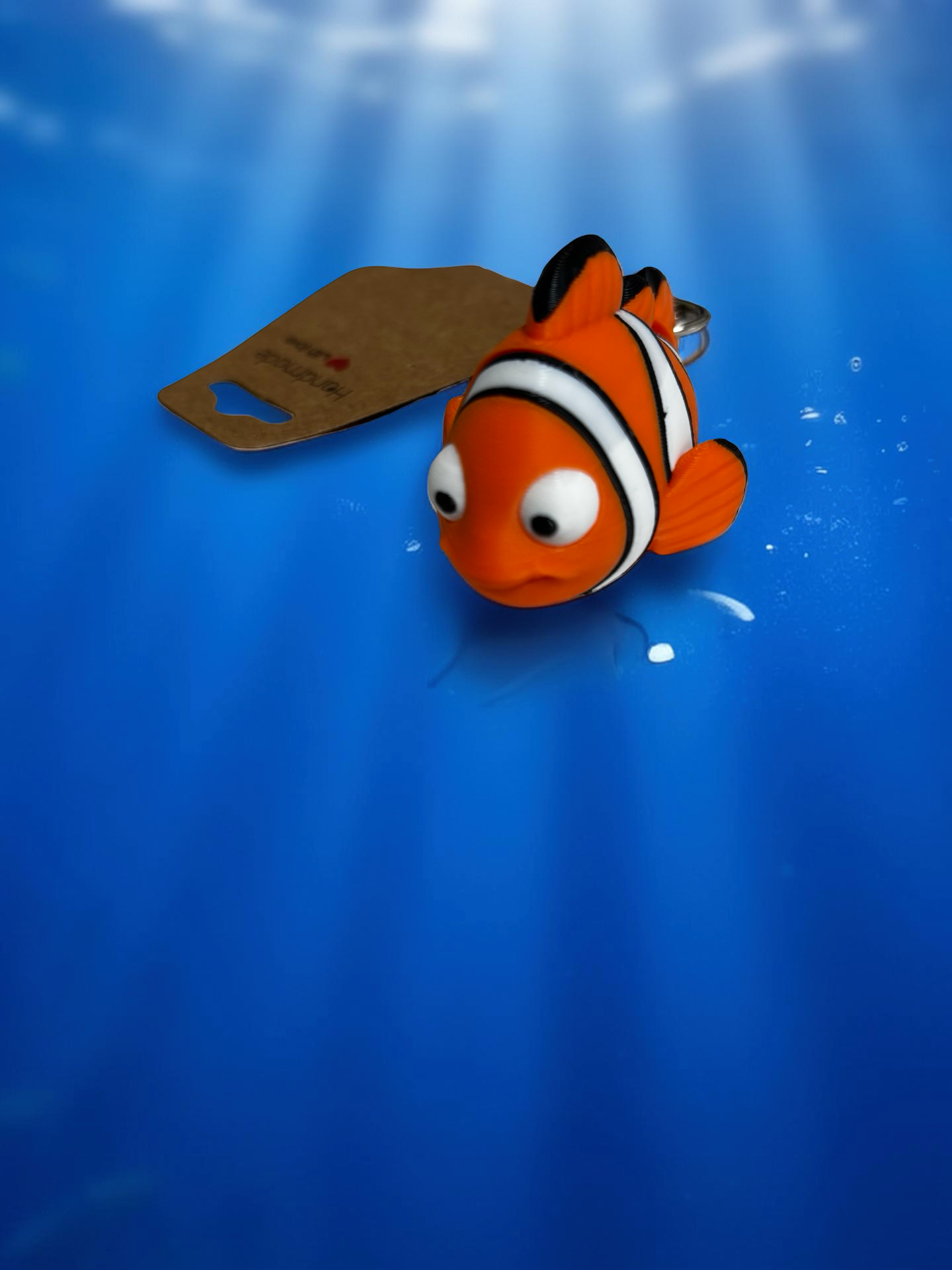 Clownfish (Nemo) Fidget Toy or 3D Printed Keychain, Ocean Friend